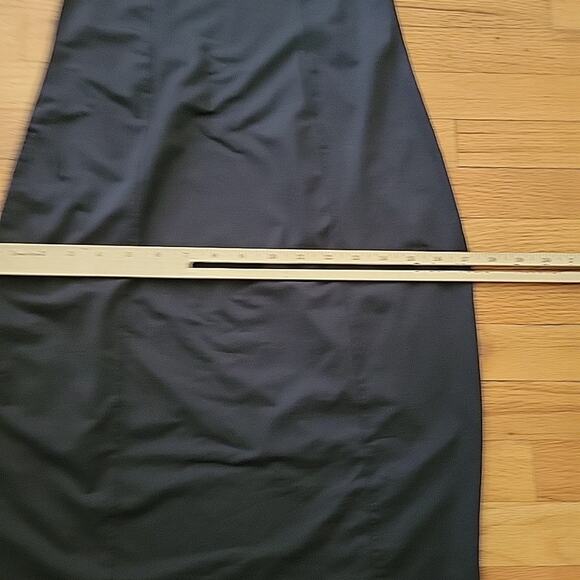 Victoria Secret Chemise Slip Dress Black Square Neck Bodycon Coquette Preppy - Picture 11 of 14